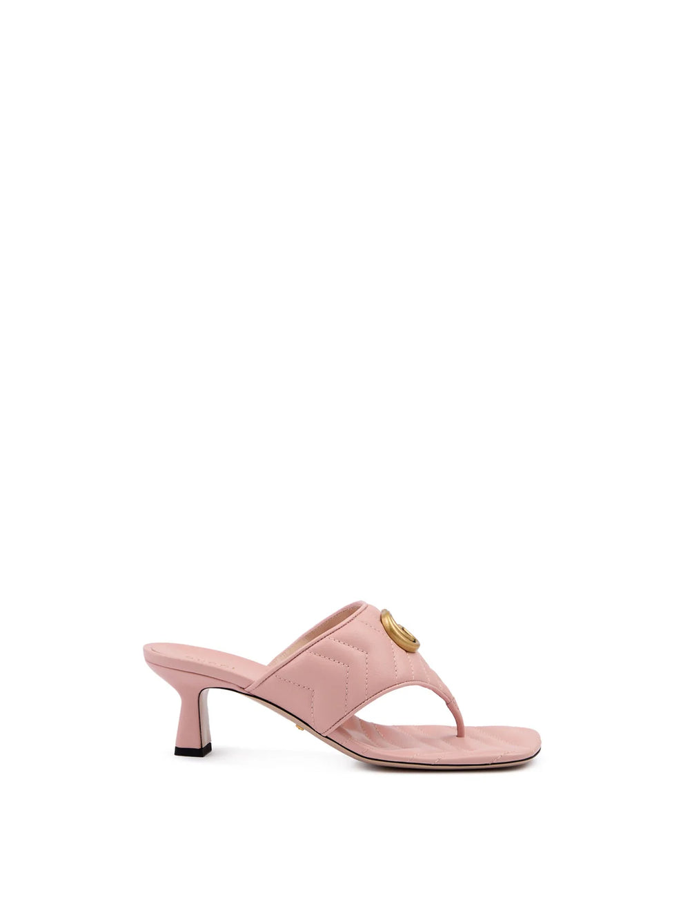 Gucci Mystic Pink Nappa Charlotte Leather Sandals - Sandals