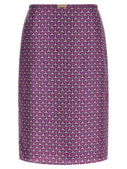 Gucci Purple Silk Midi Skirt - IT40