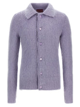 Gucci Purple Wool Cardigan