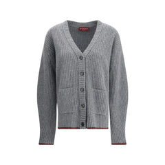 Gucci Ribbed Knit Wool Cardigan - M