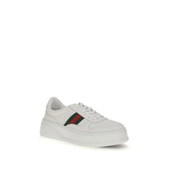 Sneakers chunky en cuir de veau blanc Gucci