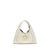 Gucci White Calf Leather Bos Taurus Shoulder Bag