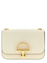 Sac bandoulière en cuir de veau blanc Gucci