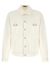 Gucci White Cotton Denim Jacket