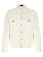 Gucci White Cotton Denim Jacket