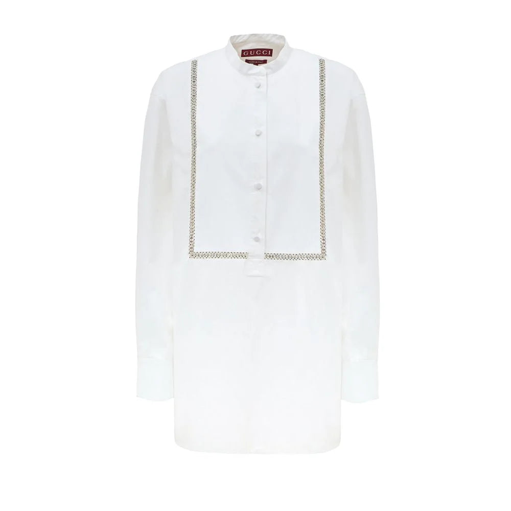 Gucci White Cotton Shirt - IT44|L - Blouses