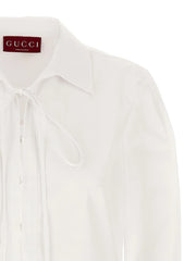 Gucci White Cotton Short Dress - IT42
