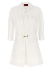 Gucci White Cotton Short Dress - IT42