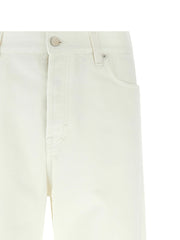 Gucci White Cotton Straight-Leg Jeans