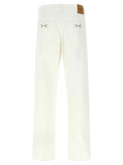 Gucci White Cotton Straight-Leg Jeans