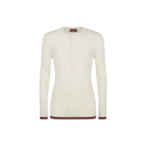 Gucci White Silk Long Sleeve T-Shirt - L