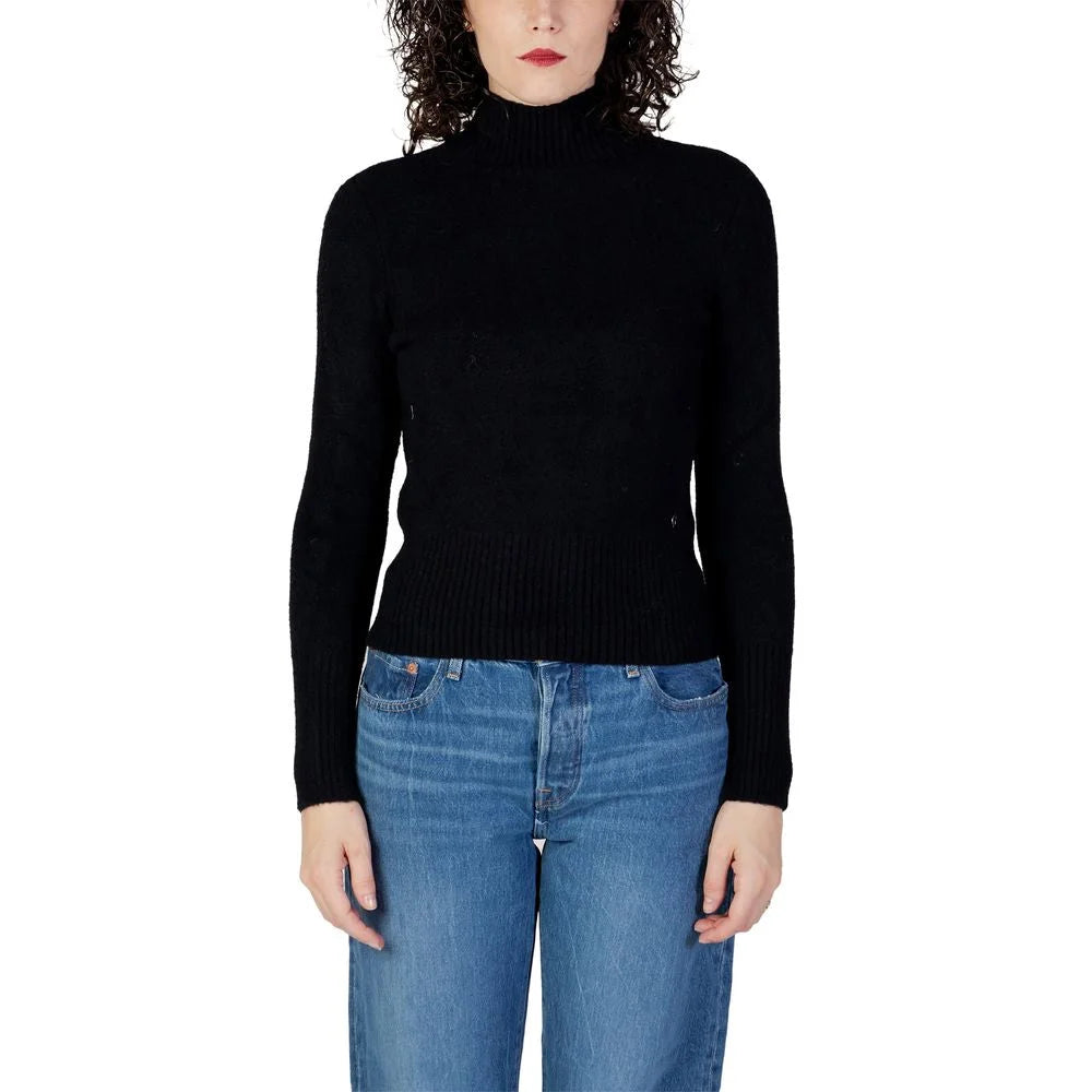 Guess Black Polyamide Turtleneck - XL