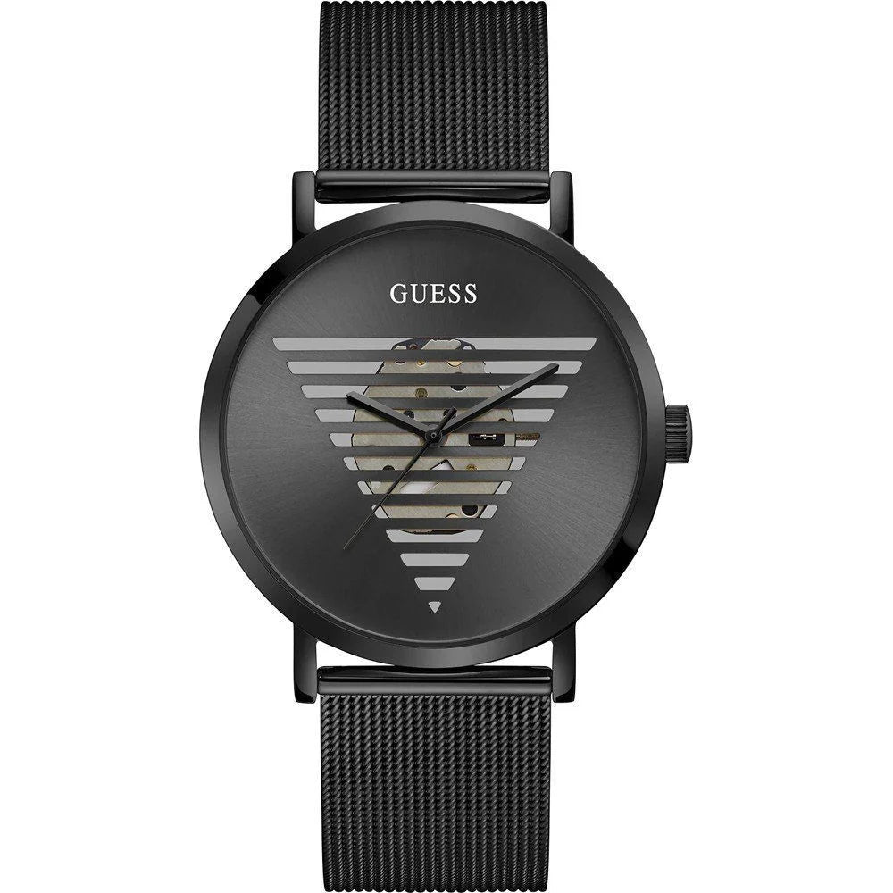 Guess Black Stainless Steel Dress Watch