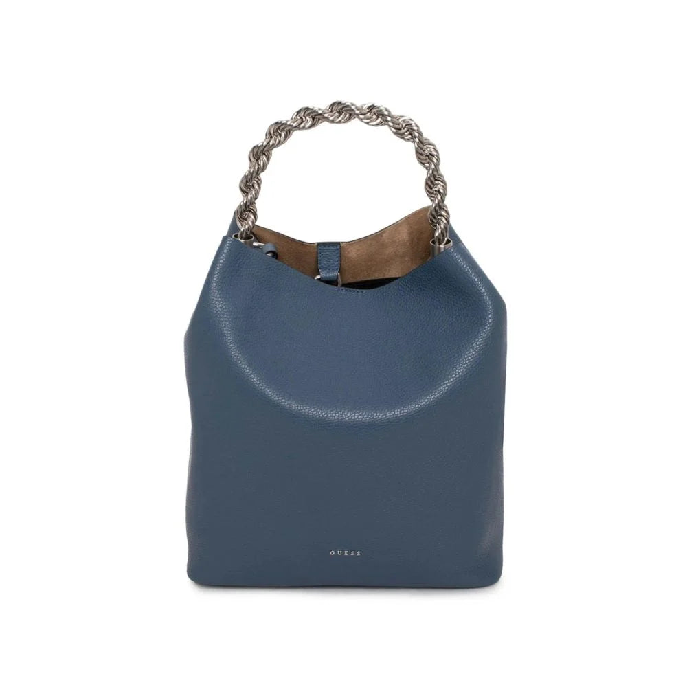 Guess Blue Leather Shoulder Bag