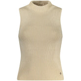 Guess Jeans Beige Cotton Tank Top - S