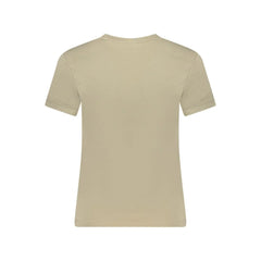 Guess Jeans Beige Cotton Women T-Shirt - T-Shirts