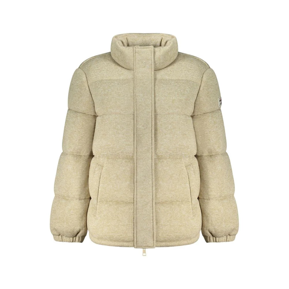 Guess Jeans Beige Polyester Coat