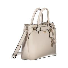 Guess Jeans Beige Polyethylene Handbag - Satchel Bags