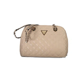 Guess Jeans Beige Polyethylene Handbag - Shoulder Bags