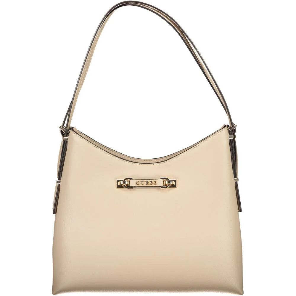 Guess Jeans Beige Polyethylene Women Handbag