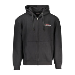 Guess Jeans Black Cotton Men Sweater - S - Hoodies