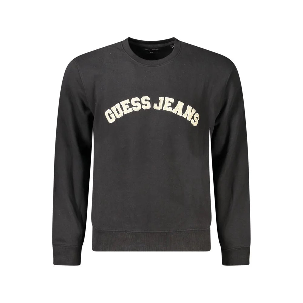 Guess Jeans Black Cotton Men Sweater - Sweatshirts