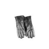Guess Jeans Black Leather Glove - Gloves & Mittens