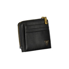 Guess Jeans Black Leather Wallet - Wallets
