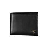 Guess Jeans Black Leather Wallet - Wallets