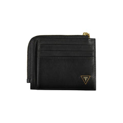 Guess Jeans Black Leather Wallet - Wallets