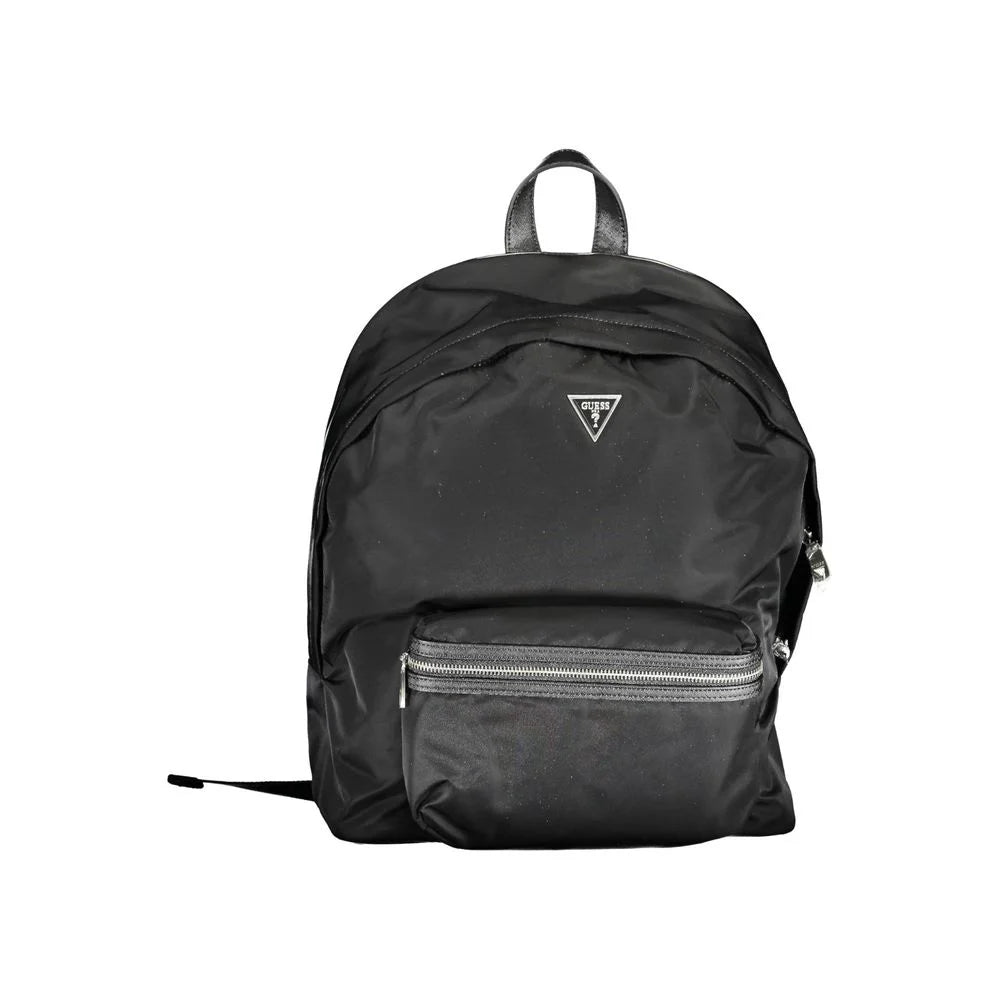 Guess Jeans Black Polyamide Backpack - Laptop Backpacks