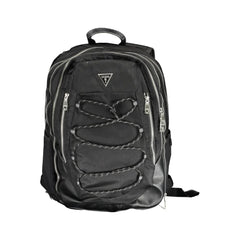 Guess Jeans Black Polyamide Men Backpack - Laptop Backpacks