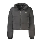 Guess Jeans Black Polyester Jackets & Coat - L