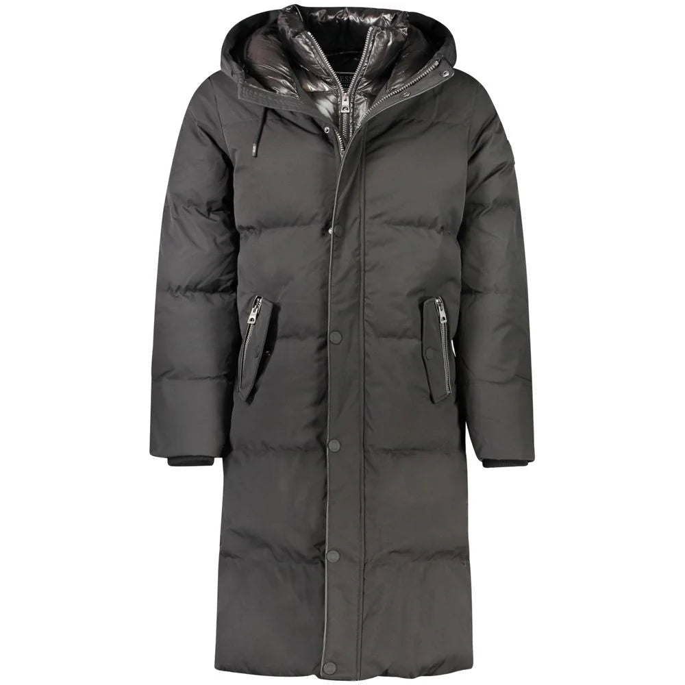 Guess Jeans Black Polyester Men Jacket - S - Puffer Jackets