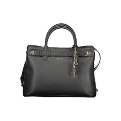 Guess Jeans Black Polyethylene Handbag - Satchel Bags