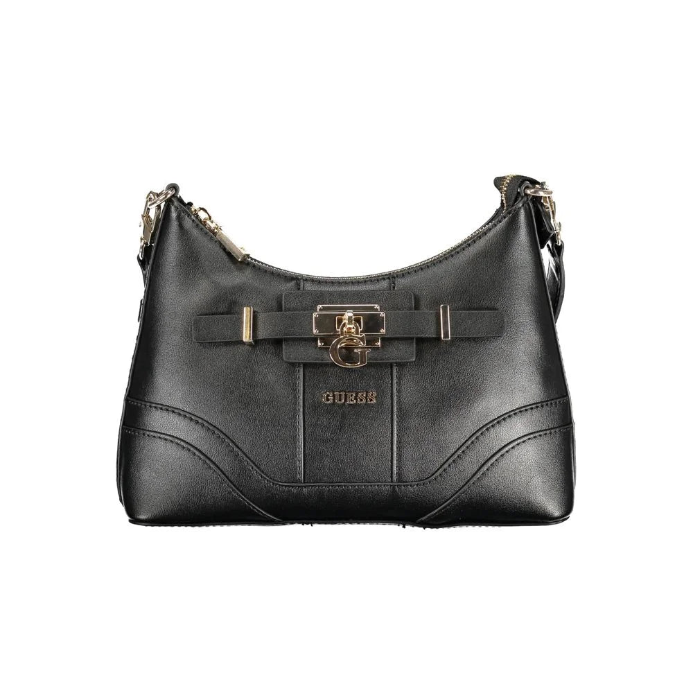 Guess Jeans Black Polyethylene Handbag - Shoulder Bags