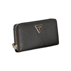 Guess Jeans Black Polyethylene Wallet - Wallets