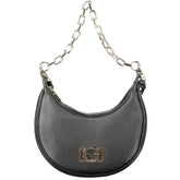 Guess Jeans Black Polyethylene Women Handbag - Half-Moon Bags