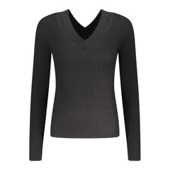 Guess Jeans Black Viscose Sweater - Sweaters