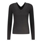 Guess Jeans Black Viscose Sweater - Sweaters