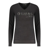 Guess Jeans Black Viscose Women Sweater