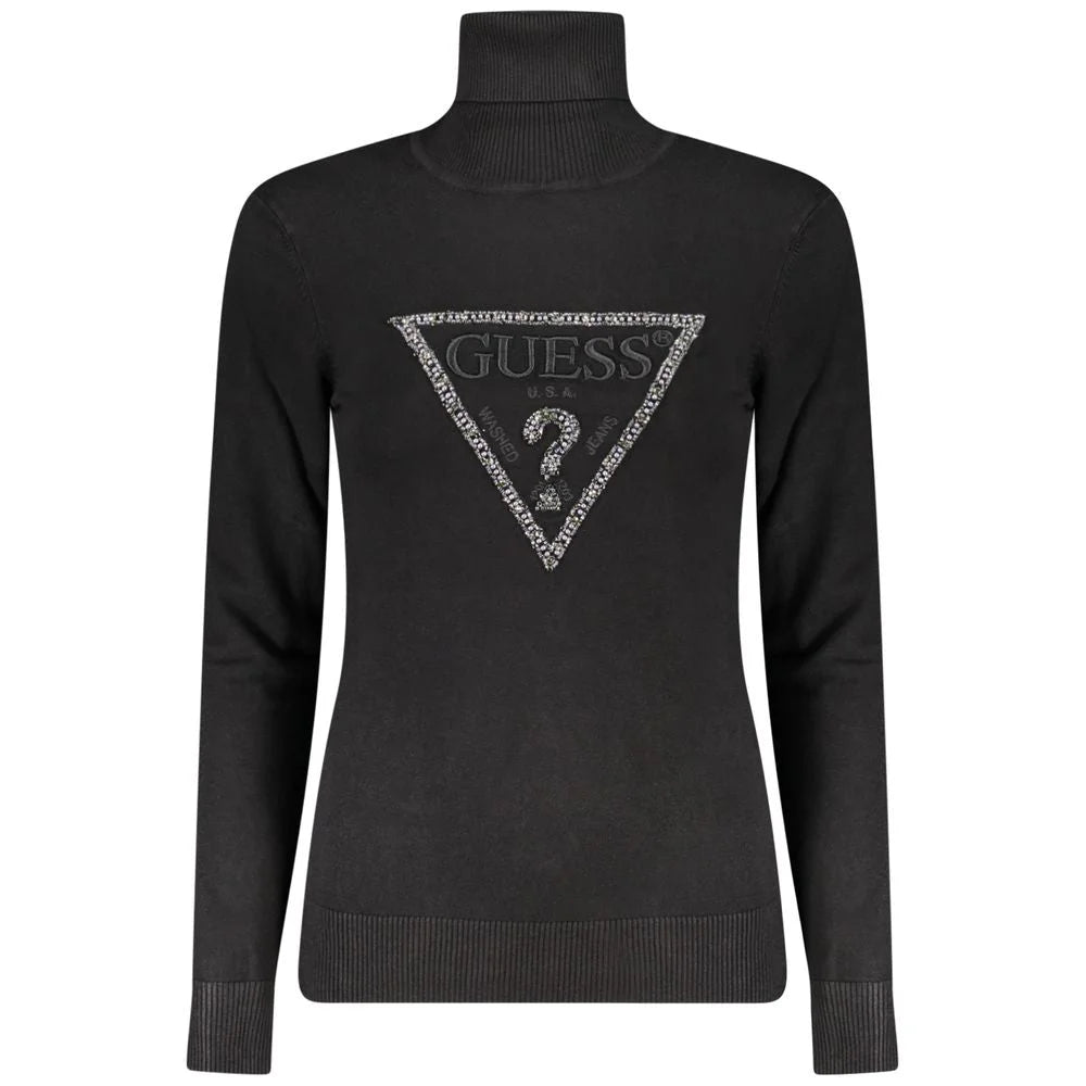 Guess Jeans Black Viscose Women Sweater - XL - Sweaters