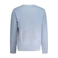 Guess Jeans Blue Cotton Men Sweater - M