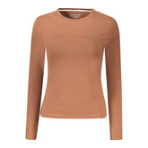 Guess Jeans Brown Cotton Women T-Shirt - XL