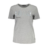 Guess Jeans Gray Cotton Women T-Shirt - T-Shirts