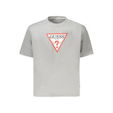Guess Jeans Gray Cotton Women T-Shirt - T-Shirts