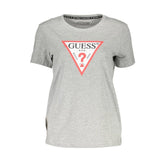 Guess Jeans Gray Cotton Women T-Shirt - XS - T-Shirts