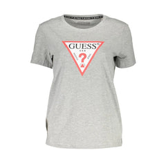 Guess Jeans Gray Cotton Women T-Shirt - XS - T-Shirts