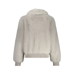 Guess Jeans Gray Polyester Jackets & Coat - L