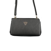 Guess Jeans Nero Poliuretano Female Shoulder Bag